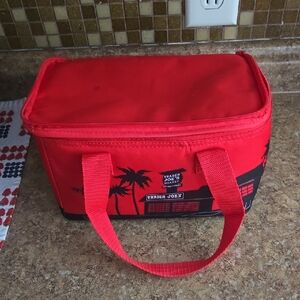 Trader Joe's Mini Insulated Tote in red